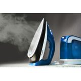 Blaupunkt SSP701 Steam ironing station 3200 W 1.5 L Ceramic soleplate Black Blue White