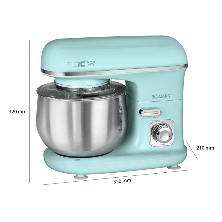 Bomann KM 6030 CB food processor 1100 W 5 L Mint colour
