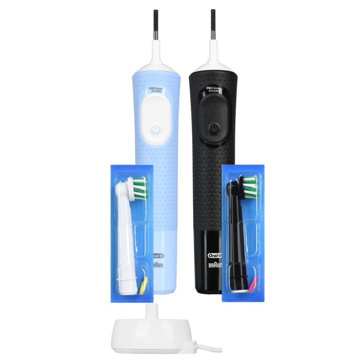 Oral-B Vitality Pro Duo Adult Rotating-oscillating toothbrush Black Blue White