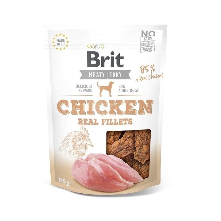 BRIT Jerky Snack Chicken - dog treat - 80g