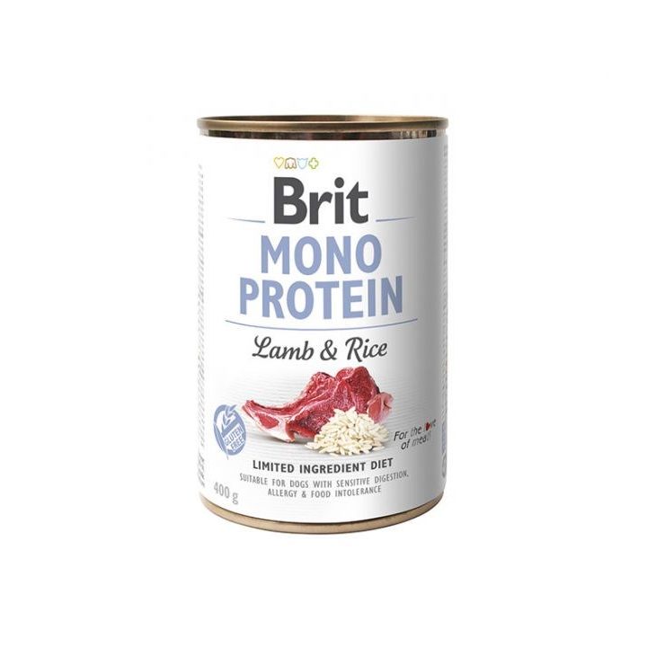 BRIT MONO PROTEIN Wet dog food Lamb with rice 400 g