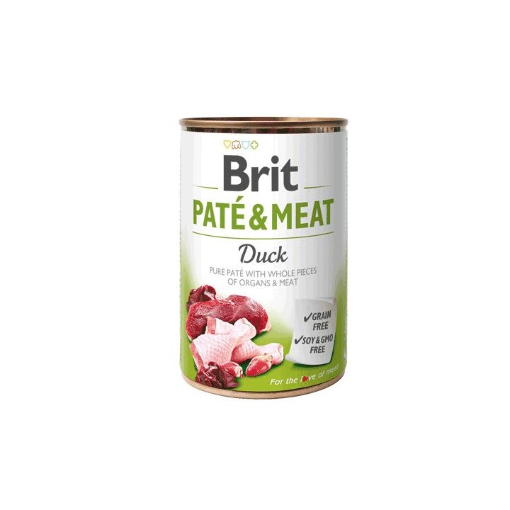 BRIT Pate&Meat Adult Duck - Wet dog food - 400 g