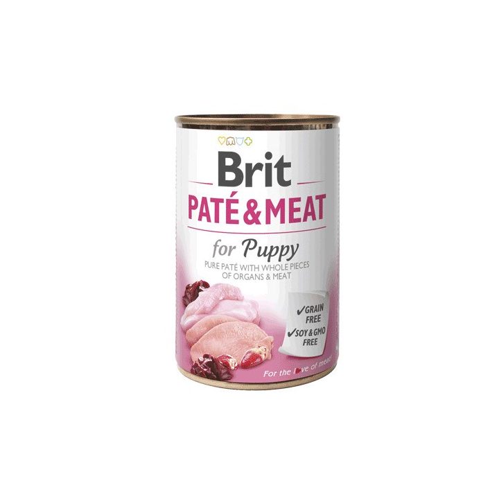 BRIT Paté & Meat Puppy Chicken - wet dog food - 400g