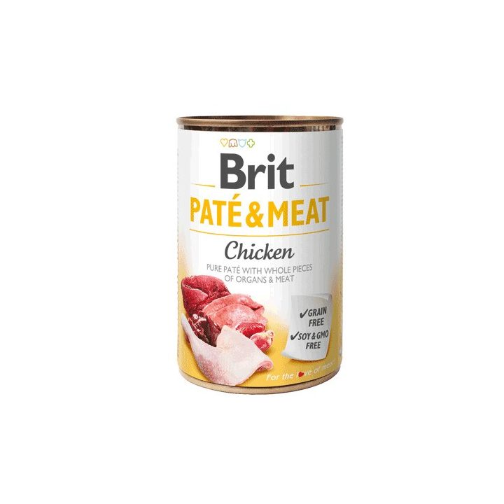 BRIT Paté & Meat with Chicken - wet dog food - 400g