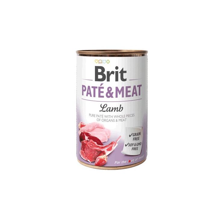 BRIT Paté & Meat with lamb - wet dog food - 400g
