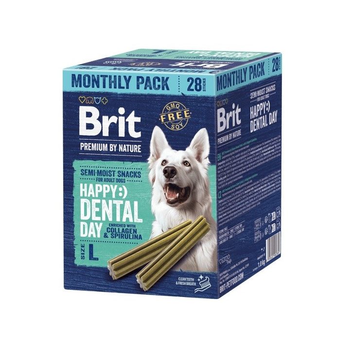 BRIT Premium by Nature Dog Dental snacks L - dog treat - 28 pcs