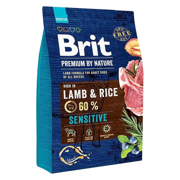 BRIT Premium by Nature Sensitive Lamb with rice - dry dog food - 3 kg