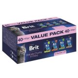 BRIT Premium by Nature Value pack Sterilised Box - wet cat food - 40x100g
