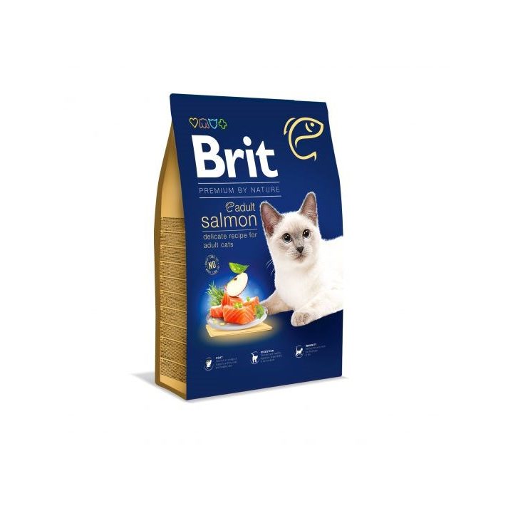 Dry cat food BRIT PREMIUM BY NATURE ADULT Salmon 1 5 kg