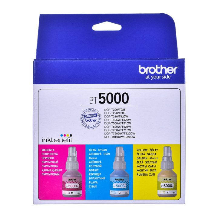 Brother BT5000CLVAL ink cartridge 3 pc(s) Compatible Cyan Magenta Yellow