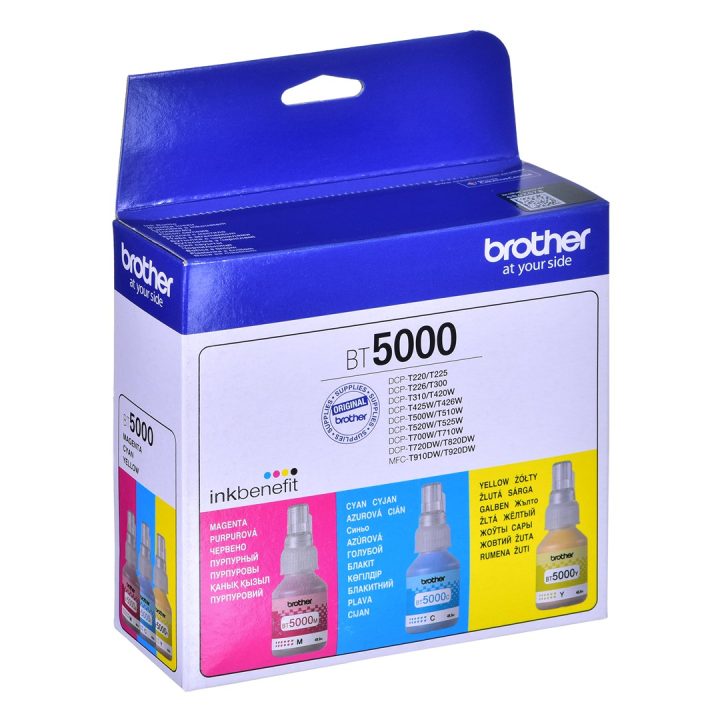 Brother BT5000CLVAL ink cartridge 3 pc(s) Compatible Cyan Magenta Yellow