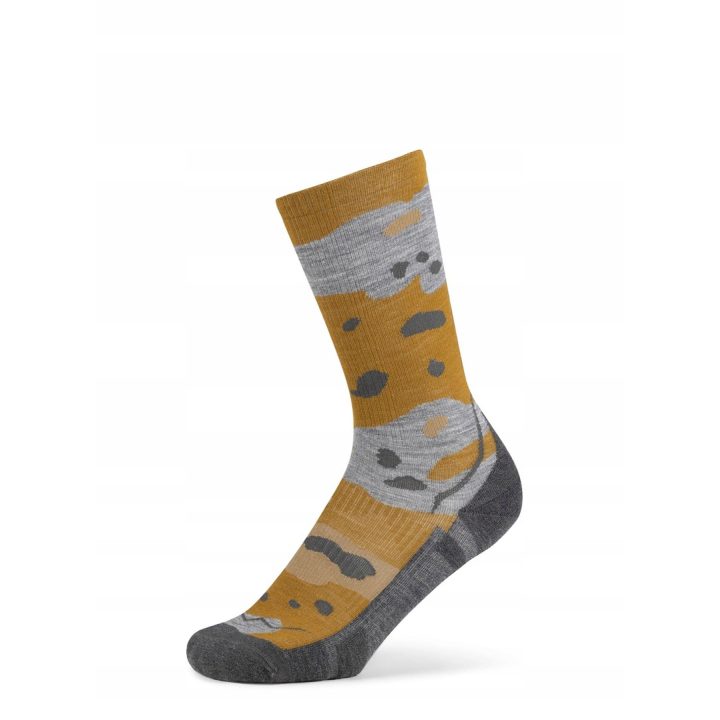 BUFF Merino Lightweight Crew Sock LWC2 Umber Socks Yellow L
