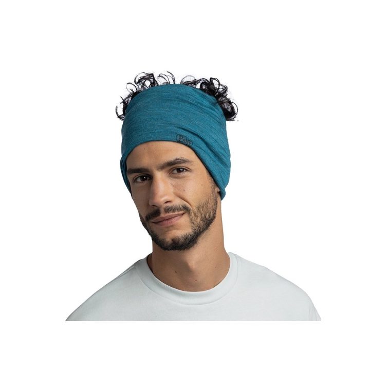 Buff Lightweight Merino Wool Multifunctional scarf Blue