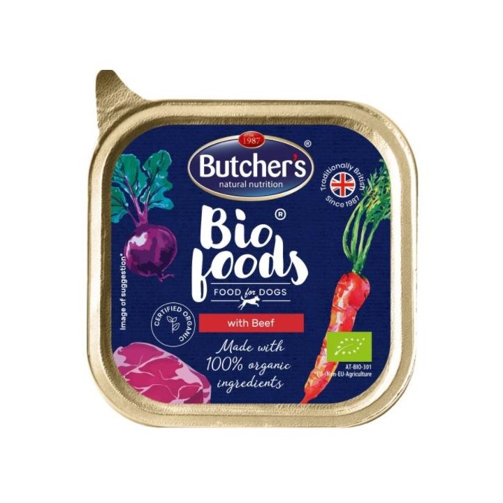 BUTCHER'S Bio Foods with beef - Wet dog food - 150 g