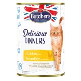 BUTCHER'S Delicious Dinners Chicken Jellied Pieces - wet cat food - 400g