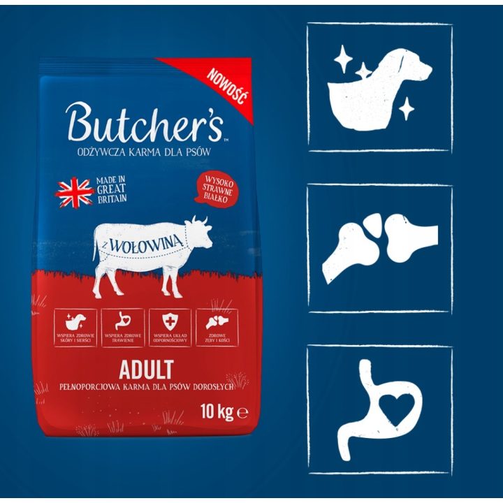BUTCHER'S Original Beef - dry dog food - 10kg