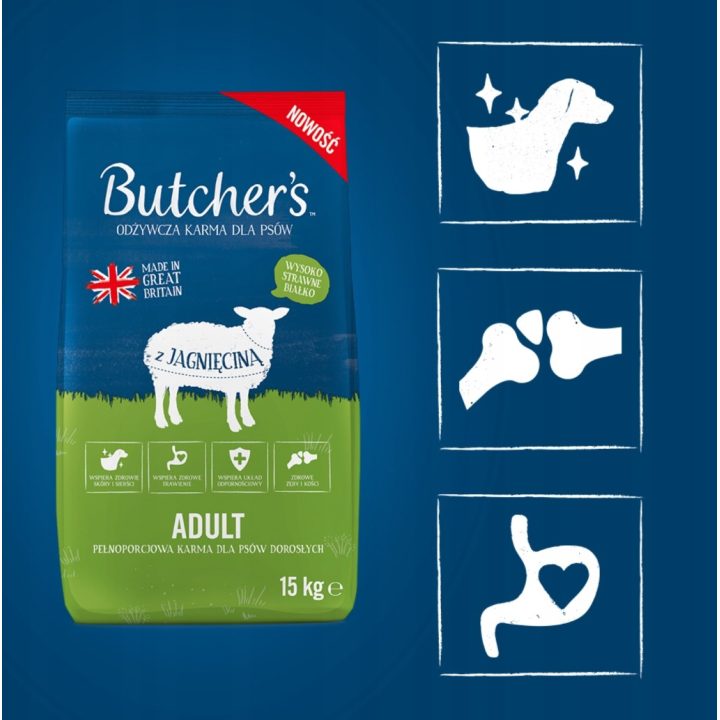 BUTCHER'S Original Lamb - dry dog food - 15kg