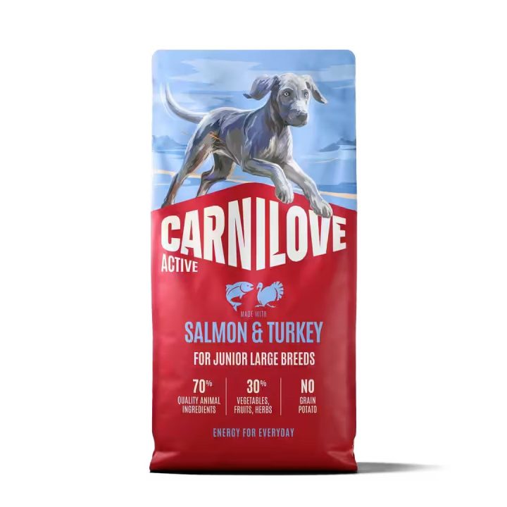 CARNILOVE Active Junior Salmon & Turkey Large - dry dog food - 12kg