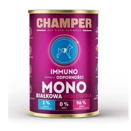 CHAMPER Immuno Monoprotein Beef - wet dog food - 400g