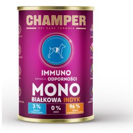 CHAMPER Immuno Monoprotein Turkey - wet dog food - 400g