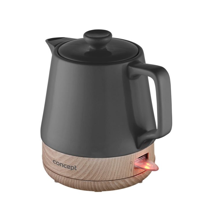 Concept RK0062 electric kettle 1 L 1200 W Anthracite Wood