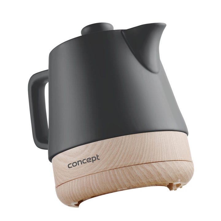 Concept RK0062 electric kettle 1 L 1200 W Anthracite Wood