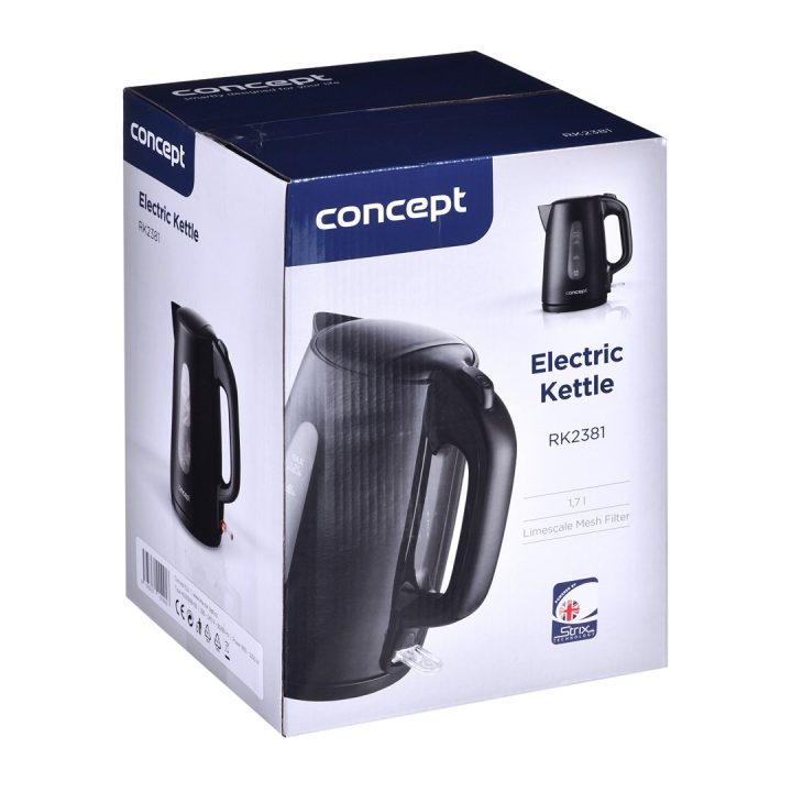 Concept RK2381 electric kettle 1.7 L 2200 W Black