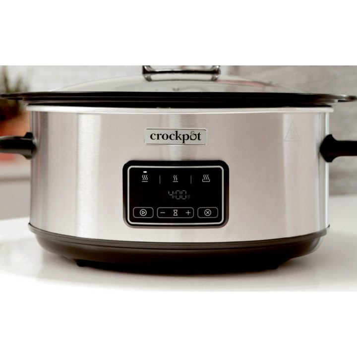 Crock-Pot CSC112X 6.5-litre slow cooker (silver)