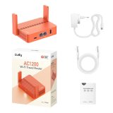 Cudy AC1200 wireless router Fast Ethernet Dual-band (2.4 GHz / 5 GHz) Orange