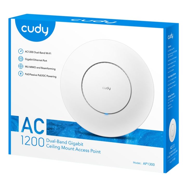 Cudy AC1300 White Power over Ethernet (PoE)