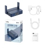 Cudy AX3000 wireless router Gigabit Ethernet Dual-band (2.4 GHz / 5 GHz) Blue