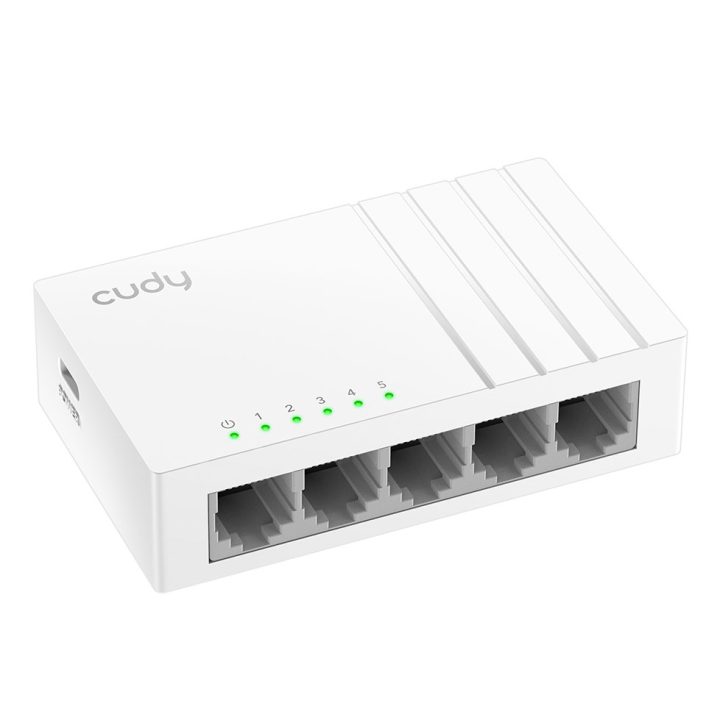 Cudy FS105D network switch Unmanaged Fast Ethernet (10/100) White