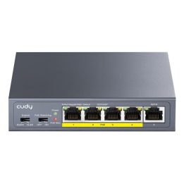 Cudy GS1005P network switch Unmanaged Gigabit Ethernet (10/100/1000) Power over Ethernet (PoE) Grey