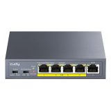 Cudy GS1005P network switch Unmanaged Gigabit Ethernet (10/100/1000) Power over Ethernet (PoE) Grey