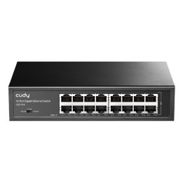 Cudy GS1016 network switch Unmanaged Gigabit Ethernet (10/100/1000) Black