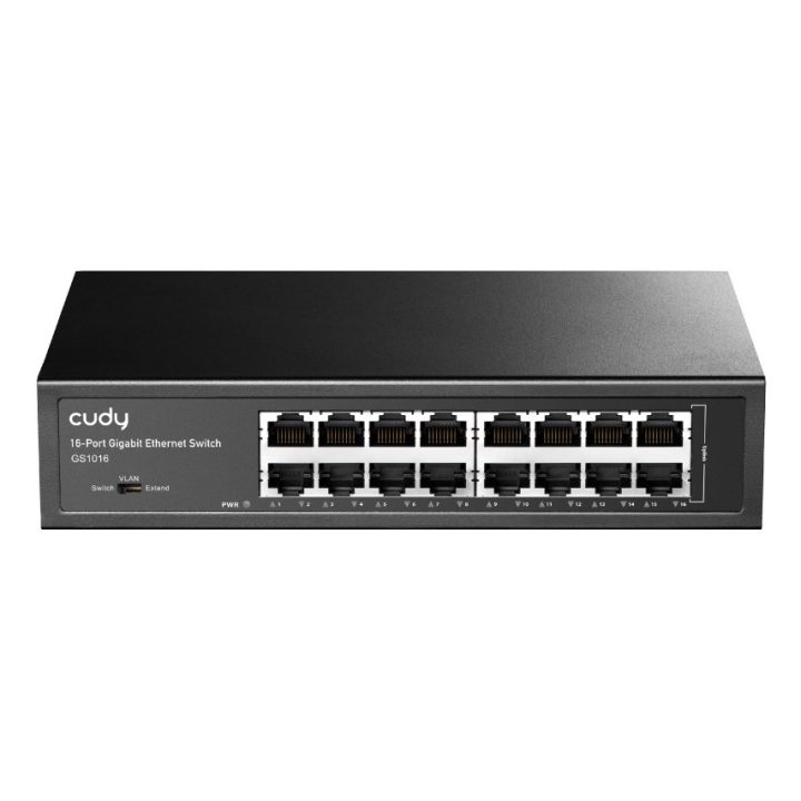 Cudy GS1016 network switch Unmanaged Gigabit Ethernet (10/100/1000) Black