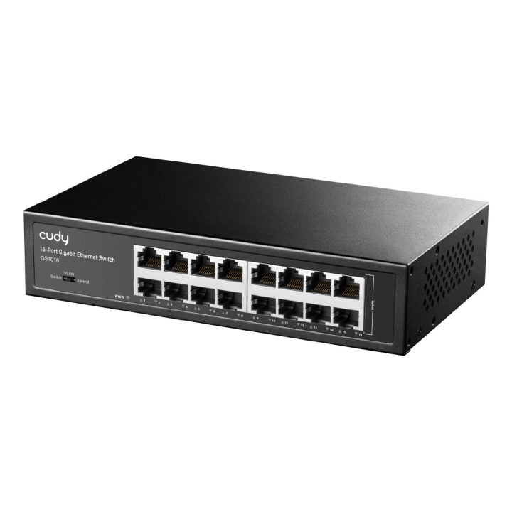 Cudy GS1016 network switch Unmanaged Gigabit Ethernet (10/100/1000) Black