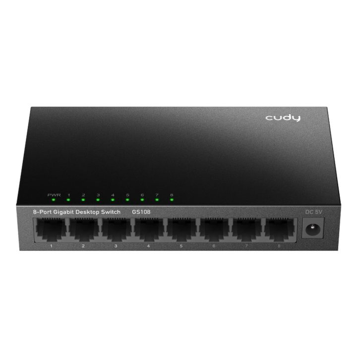 Cudy GS108 network switch Unmanaged Gigabit Ethernet (10/100/1000) Black