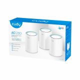 Cudy M1300 3-PACK mesh wi-fi system Dual-band (2.4 GHz / 5 GHz) Wi-Fi 5 (802.11ac) White 2 Internal