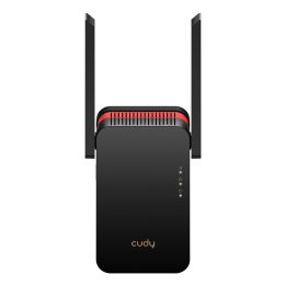 Cudy RE3000 network extender Network repeater Black Red 10 100 1000 Mbit/s