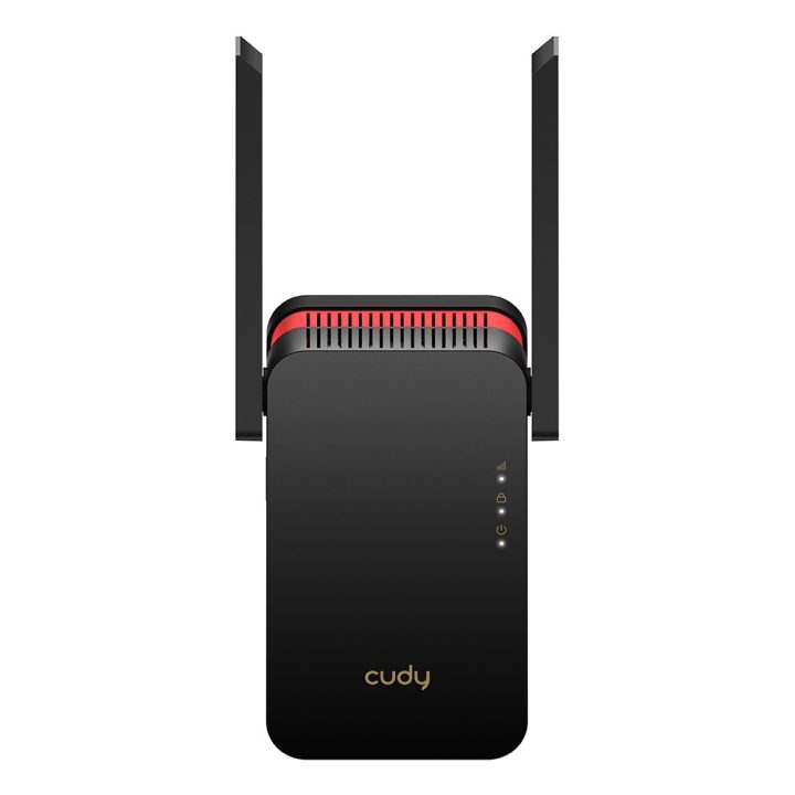 Cudy RE3000 network extender Network repeater Black Red 10 100 1000 Mbit/s