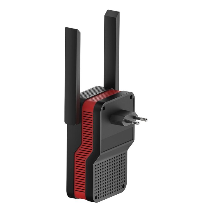 Cudy RE3000 network extender Network repeater Black Red 10 100 1000 Mbit/s