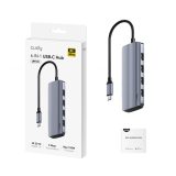 Cudy UH500 laptop dock/port replicator USB 3.2 Gen 1 (3.1 Gen 1) Type-C Grey Silver