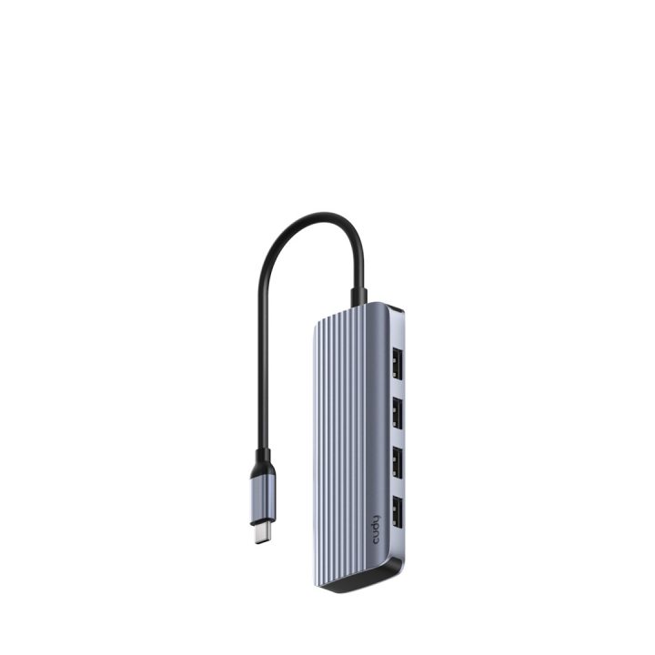 Cudy UH500 laptop dock/port replicator USB 3.2 Gen 1 (3.1 Gen 1) Type-C Grey Silver