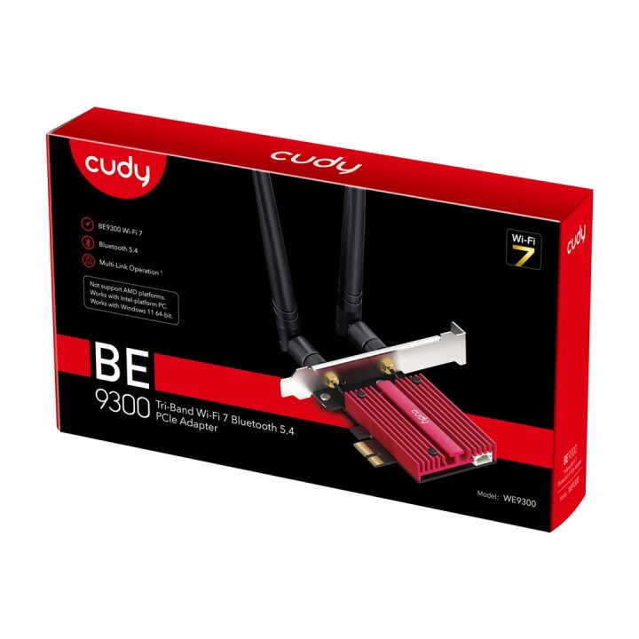 Cudy WE9300 network card Internal WLAN / Bluetooth 5765 Mbit/s