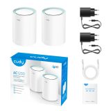 Router CUDY M1300 Access Point Dual-band (2.4 GHz / 5 GHz) Wi-Fi 5 (802.11ac) 2-pack White