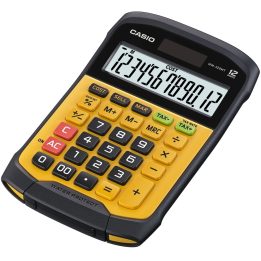 CASIO CALCULATOR OFFICE WATERPROOF WM-320MT-S 12-digit display. Removable keyboard 108.5x168.5 Waterproof and dirt-resistant lev