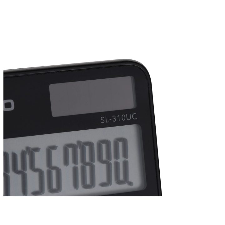 CASIO CALCULATOR POCKET SL-310UC-BK BLACK 10 DIGIT DISPLAY