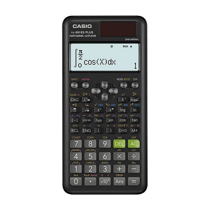 CASIO CALCULATOR SCIENTIFIC FX 991ES PLUS 2 BLACK 12-DIGIT DISPLAY