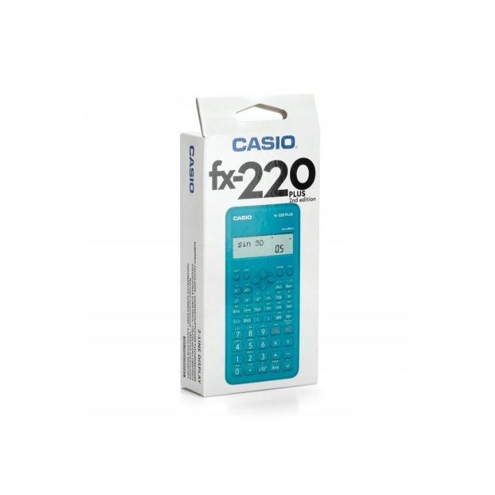 CASIO CALCULATOR SCIENTIFIC FX-220PLUS-2 BLUE 12 DIGIT DISPLAY